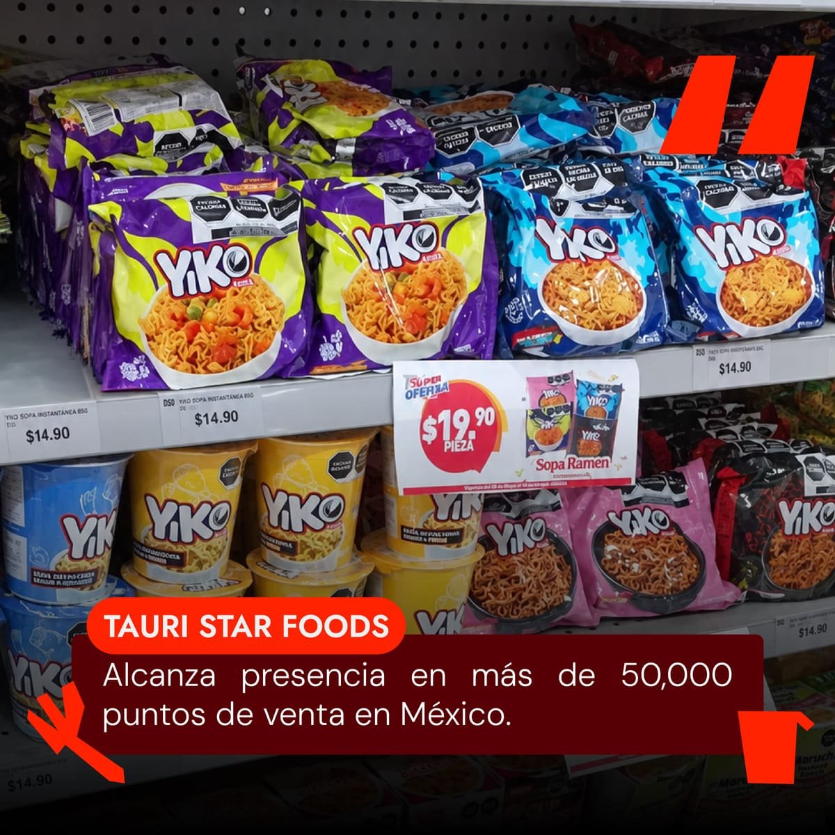 Tauri 50,000 puntos de venta